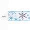 LaRibbons 2 1/2" Wired Ribbon | "Glitter Snowflake" White/Blue | 10 Yard Roll